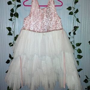 Girl's Dress- Rose Gold- Size 5